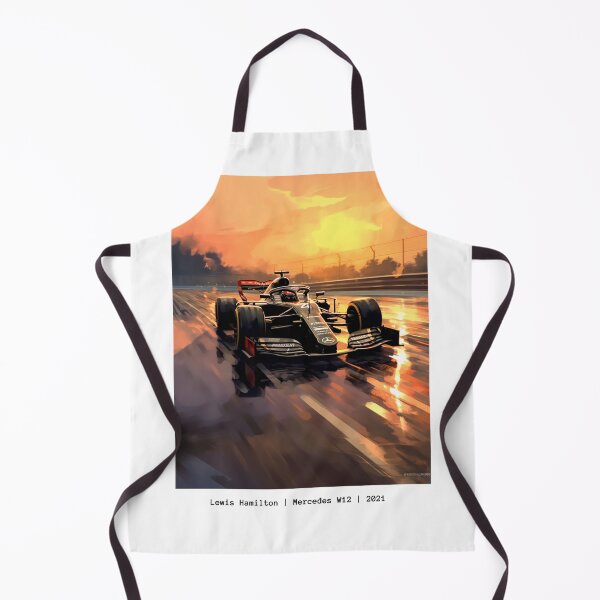 Item preview, Lewis Hamilton 2021 Mercedes W12 F1 Watercolour Painting Print designed and sold by PicTechNowArt.