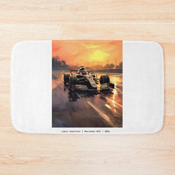Item preview, Lewis Hamilton 2021 Mercedes W12 F1 Watercolour Painting Print designed and sold by PicTechNowArt.