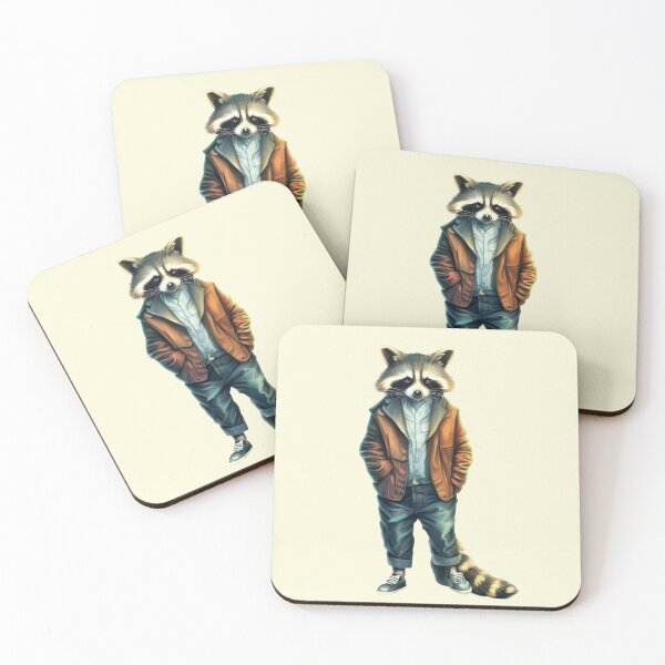 Item preview, Hipster Racoon V32 designed and sold by HipsterAnimals.