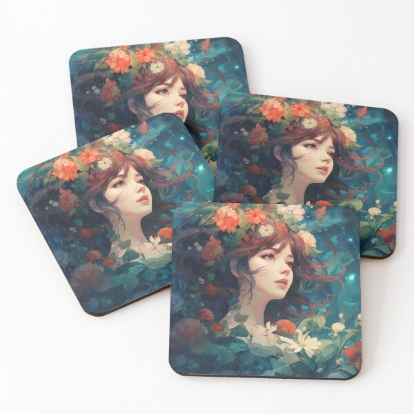 Artikelvorschau, Flower Women - AI Generated Art  entworfen und verkauft von VAWNCREATESAI.