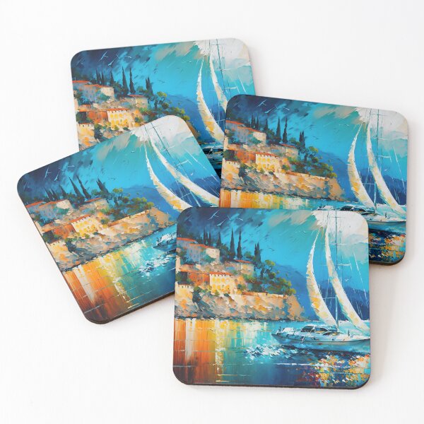 Item preview, A boat in front of an old city designed and sold by Cr-AI-tive.