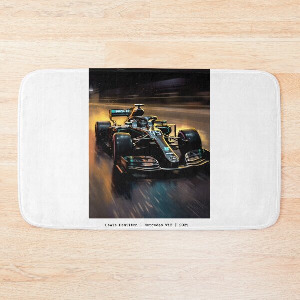 Item preview, Lewis Hamilton 2021 Mercedes W12 F1 Watercolour Painting Print designed and sold by PicTechNowArt.