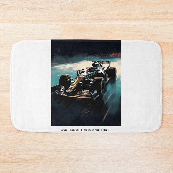 Item preview, Lewis Hamilton 2021 Mercedes W12 F1 Watercolour Painting Print designed and sold by PicTechNowArt.
