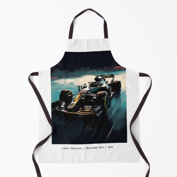 Item preview, Lewis Hamilton 2021 Mercedes W12 F1 Watercolour Painting Print designed and sold by PicTechNowArt.