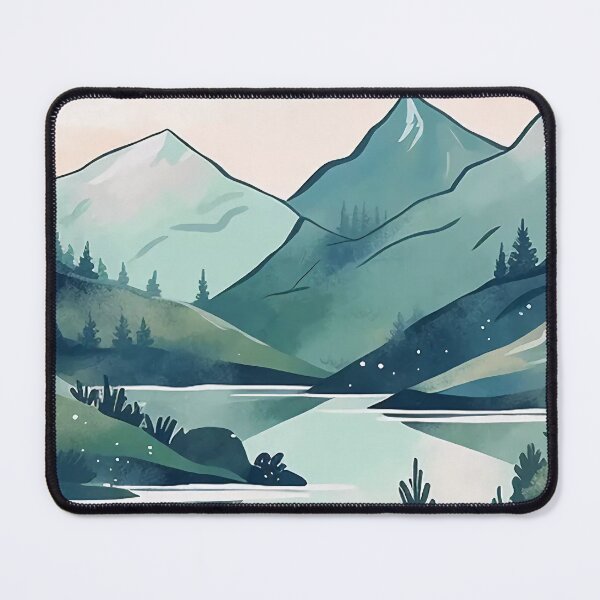 Item preview, Beautiful mountain scenery pattern designed and sold by Cahlie Li.