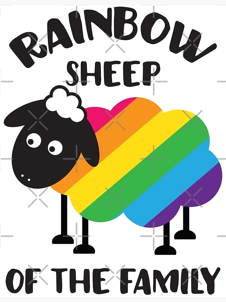 I'm The Rainbow Sheep of the Family Gay Pride Round Luggage Card Carry-On ID Tag 