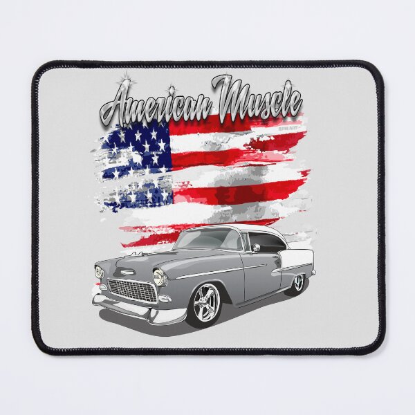 Item preview, 1955 Silver Gray and White Bel Air American Muscle designed and sold by RPM-ART.