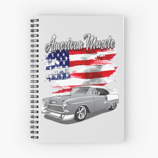Item preview, 1955 Silver Gray and White Bel Air American Muscle designed and sold by RPM-ART.