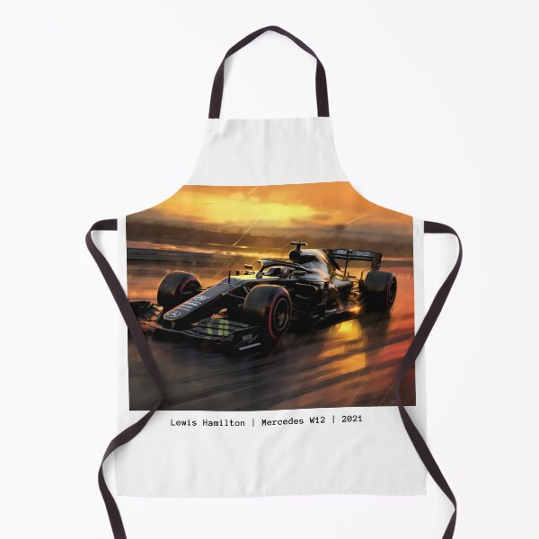 Item preview, Lewis Hamilton 2021 Mercedes W12 F1 Watercolour Painting Print designed and sold by PicTechNowArt.