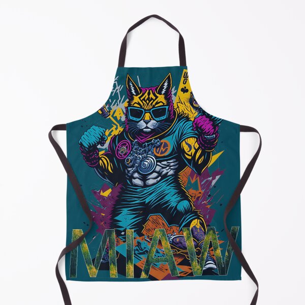 Aperçu de l'œuvre Chat miaou Fighter Amoureux du chat miaou créée et vendue par PawsAndCoffeeCo.