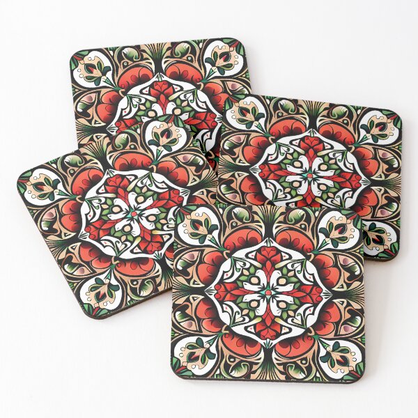 Item preview, floral tile pattern designed and sold by basitcv.