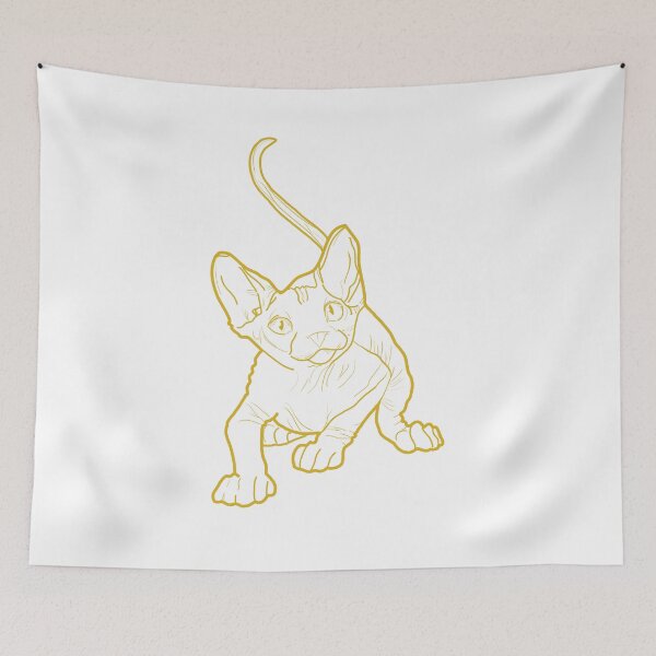 Item preview, Sweet Kitten Devon Rex Gold Charmingly designed and sold by hemp3x.