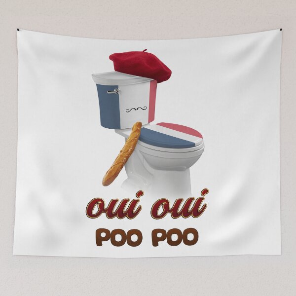 Item preview, oui oui poo poo french toilet designed and sold by snazzyseagull.
