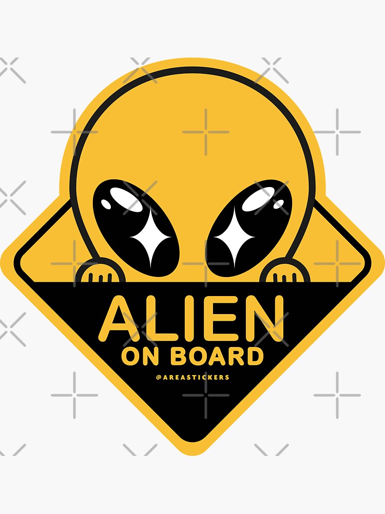 I Brake For Aliens Bumper Sticker