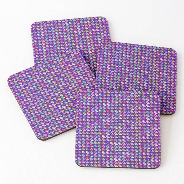 Item preview, Hundreds of different colored sneakers on intense purple background designed and sold by coverinlove.