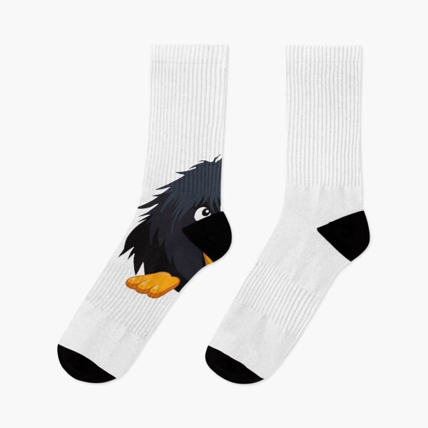 Item preview, Adorable Minimalist Black Bird - Modern Pet Companion Illustration designed and sold by Juuskus.