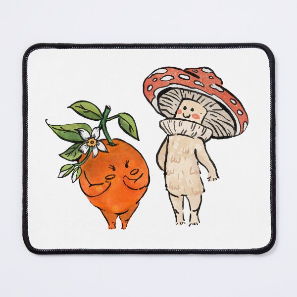 Item preview, Orange Lady and Lord Mushroom designed and sold by elodiemarc24.