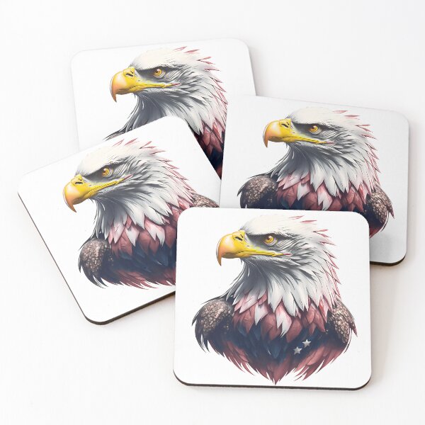 Item preview, 4th of July portrait of an eagle against the background of the flag designed and sold by jkrphoto.