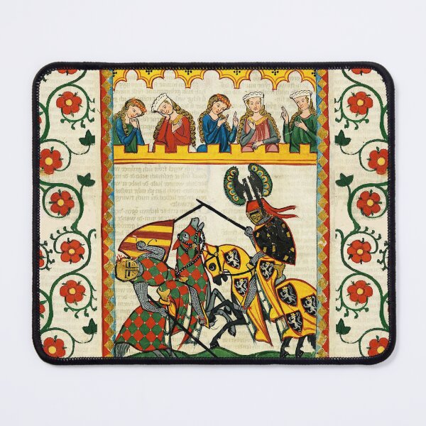 Item preview, MEDIEVAL TOURNAMENT, FIGHTING KNIGHTS ,DAMSELS AND RED WILD ROSES designed and sold by BulganLumini.