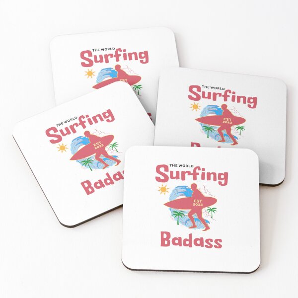 Item preview, Surfing Badass, Surfing Is My Jam designed and sold by SportyDogShop.