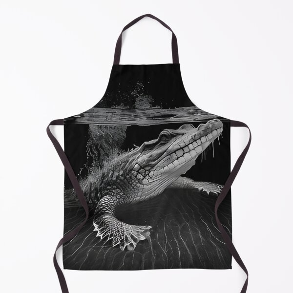 Item preview, Black and white Crocodile drawing designed and sold by Pencil-Art.
