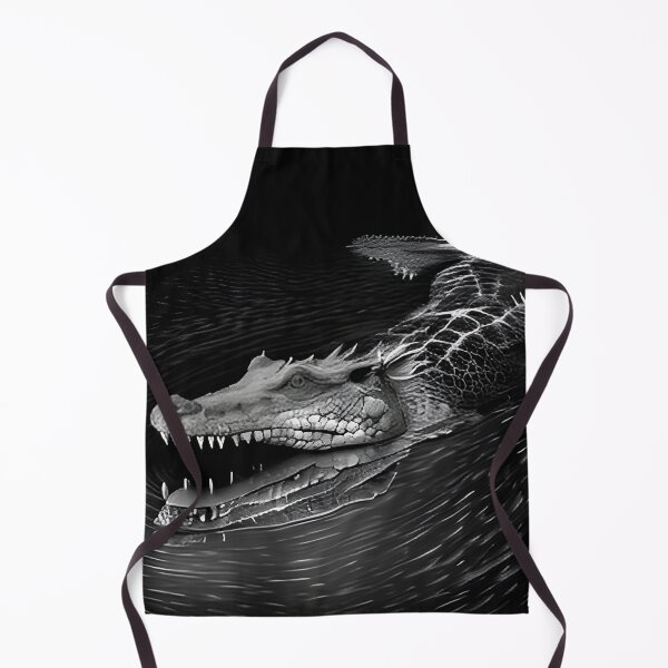 Item preview, Black and white Crocodile drawing designed and sold by Pencil-Art.