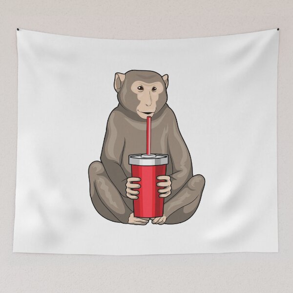 Item preview, Monkey Drinking mug designed and sold by Snabdesign84.