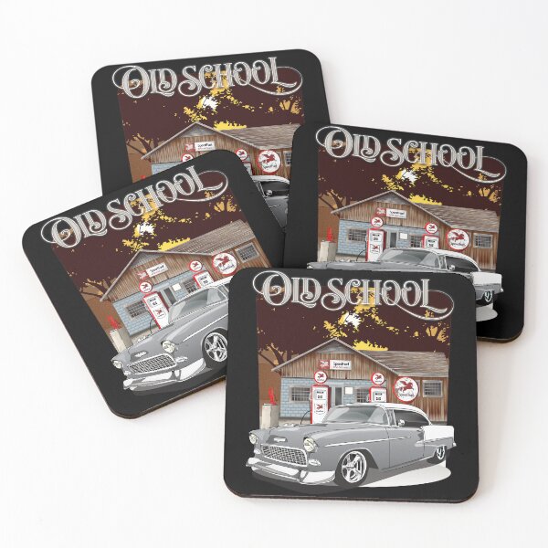 Item preview, 1955 Silver Gray Chevy Bel Air Old School  designed and sold by RPM-ART.
