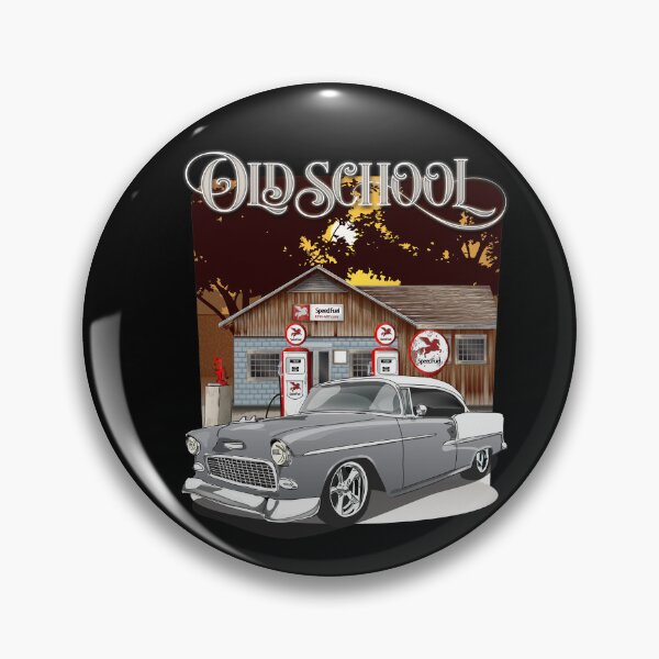 Item preview, 1955 Silver Gray Chevy Bel Air Old School  designed and sold by RPM-ART.