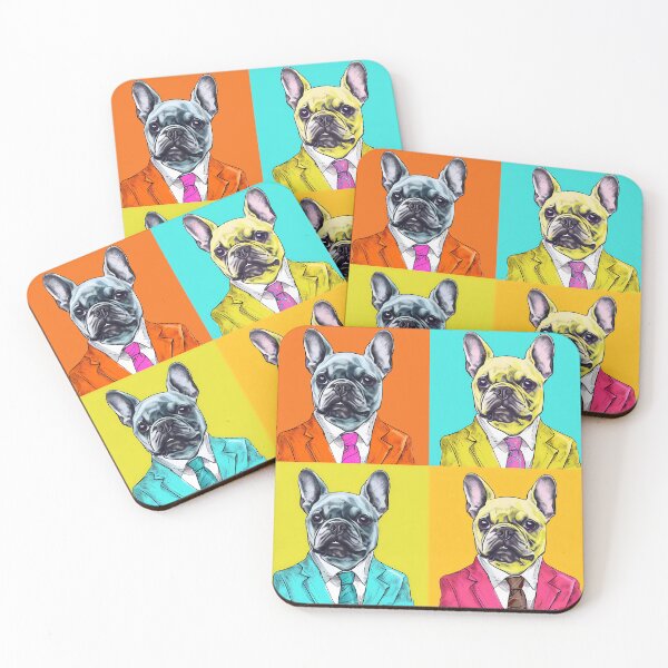 Item preview, Pop art French Bulldog in suit designed and sold by MDCGraphics.