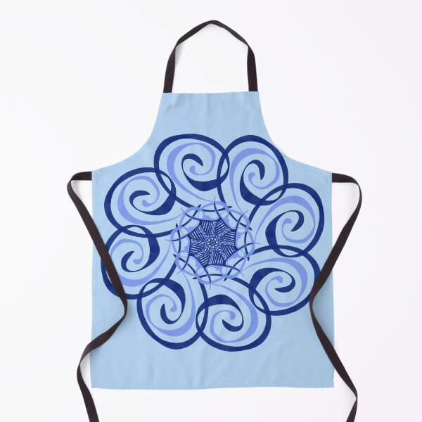 Item preview, Calligraphy doodle - Blue designed and sold by CeriLodge.