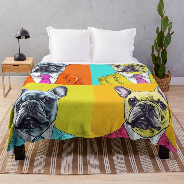 Item preview, Pop art French Bulldog in suit designed and sold by MDCGraphics.