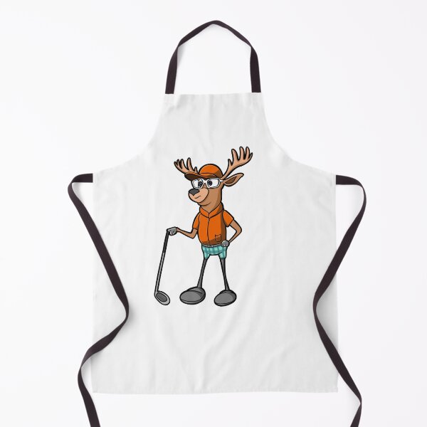Item preview, sport funny animal moose playing golf designed and sold by StairheadStore.