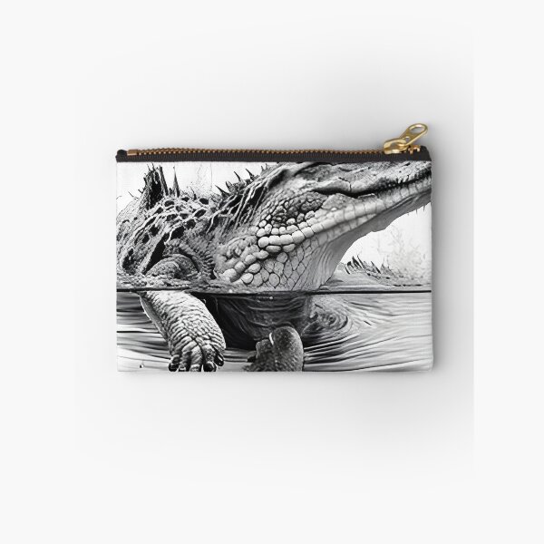 Item preview, Black and white Crocodile drawing designed and sold by Pencil-Art.