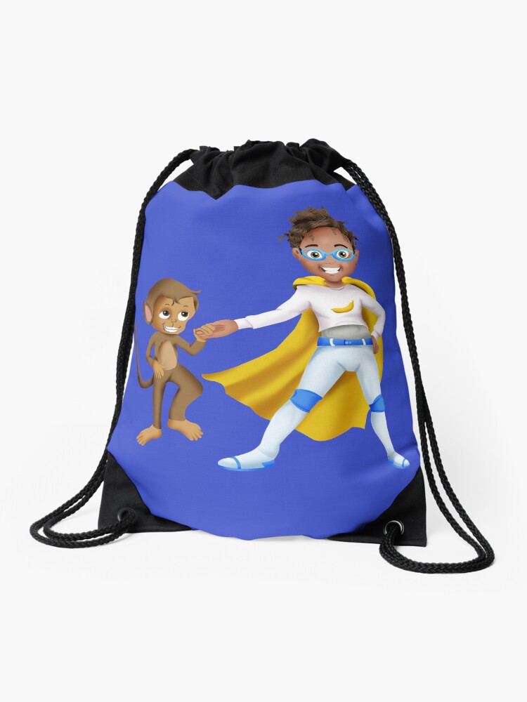 Thumbnail 1 of 3, Drawstring Bag, Lana Banana Animal Rescuer designed and sold by Smiles4Sistas.