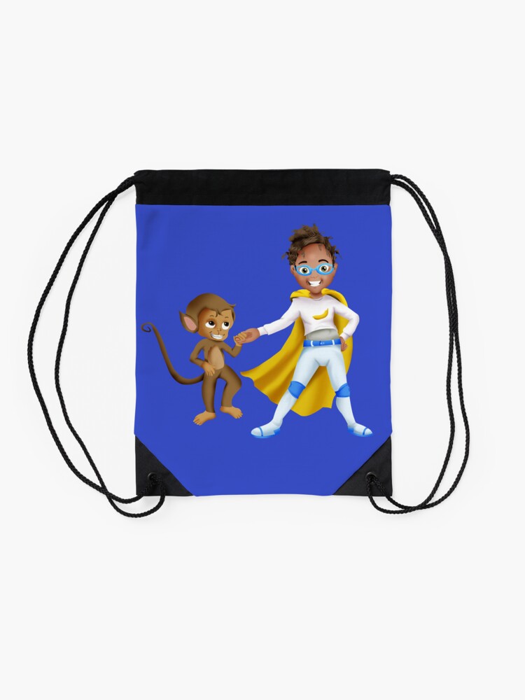 Thumbnail 2 of 3, Drawstring Bag, Lana Banana Animal Rescuer designed and sold by Smiles4Sistas.