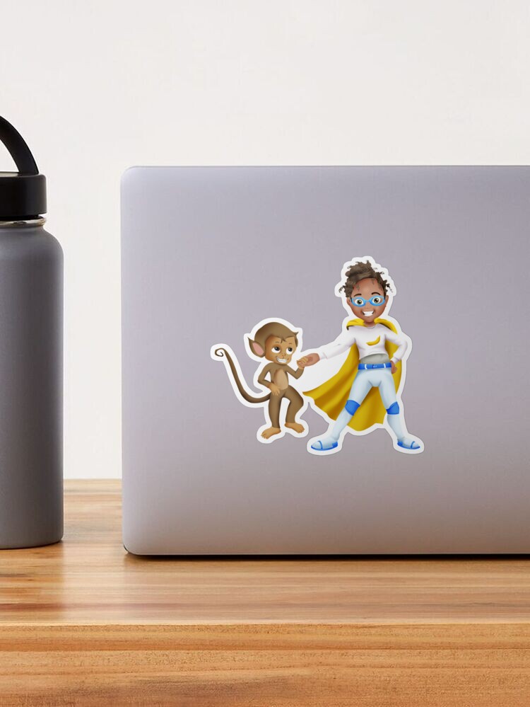 Thumbnail 1 of 3, Sticker, Lana Banana Animal Rescuer designed and sold by Smiles4Sistas.