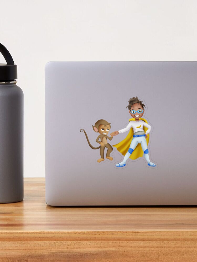 Thumbnail 1 of 3, Sticker, Lana Banana Animal Rescuer designed and sold by Smiles4Sistas.
