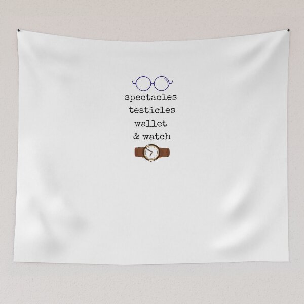 Item preview, Remember the Essentials: Spectacles Testicles Wallet & Watch designed and sold by WinnieMae44.
