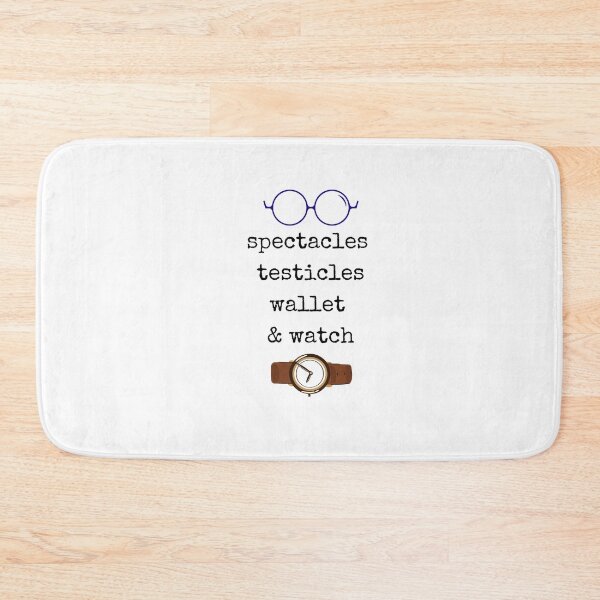 Item preview, Remember the Essentials: Spectacles Testicles Wallet & Watch designed and sold by WinnieMae44.