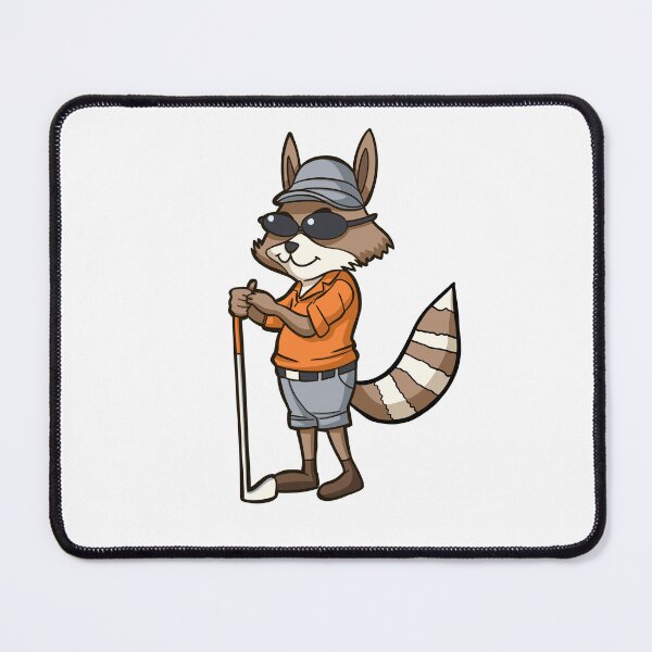 Item preview, sport funny animal  raccoon  playing golf designed and sold by StairheadStore.