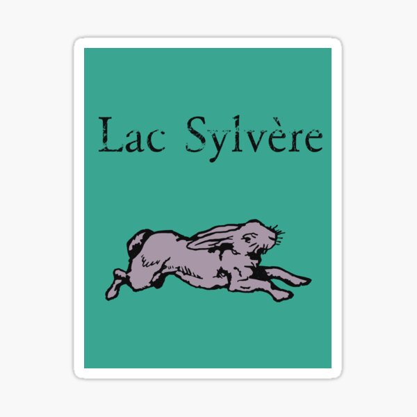 The Lake Sylvère hare Sticker