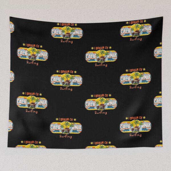 Item preview, I Dream Of California, Surfing Is My Jam designed and sold by SportyDogShop.