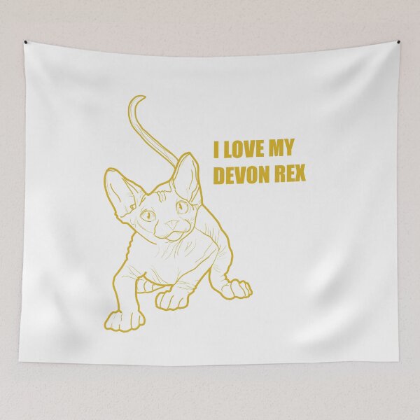 Item preview, Devon Rex Cat Kitty Gold Sweet designed and sold by hemp3x.