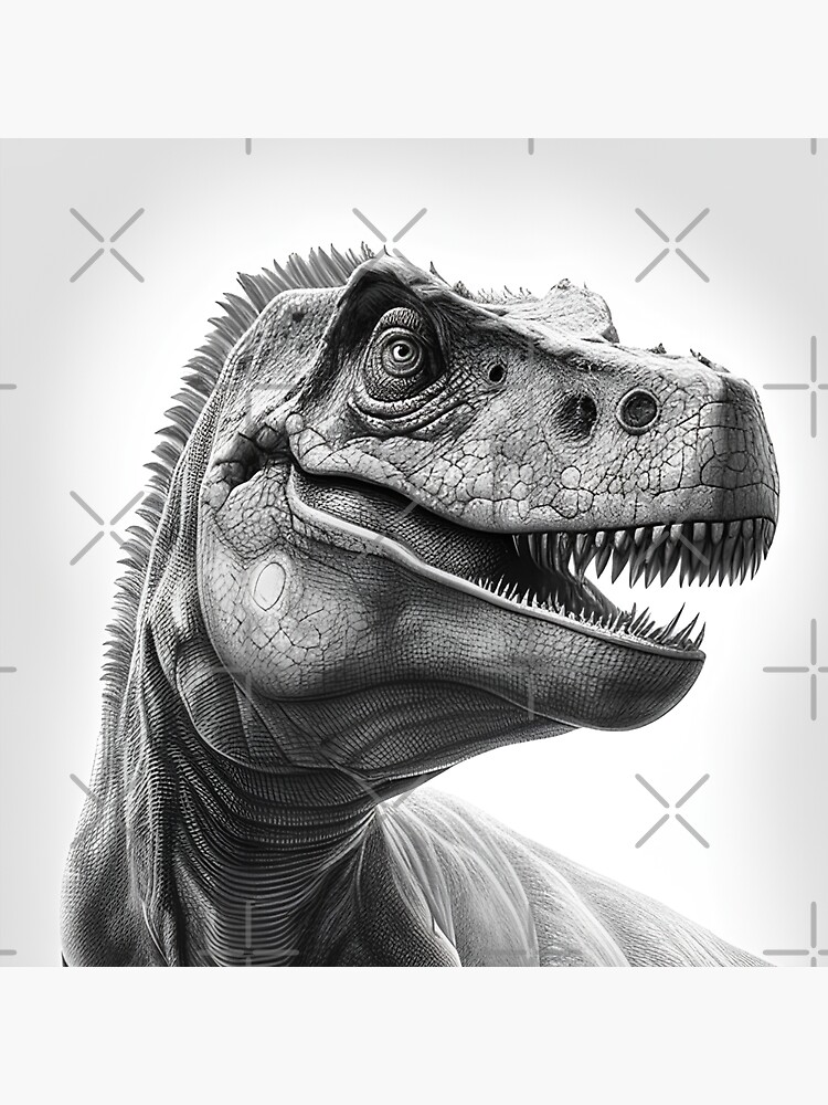 Pencil Drawing of Jurassic World's T-rex - Etsy