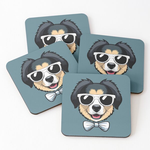 Item preview, Cute dog with glasses and bow designed and sold by ramith-concept.