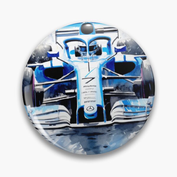 Item preview, George Russel 2021 Williams FW43 F1 Watercolour Painting Print designed and sold by PicTechNowArt.