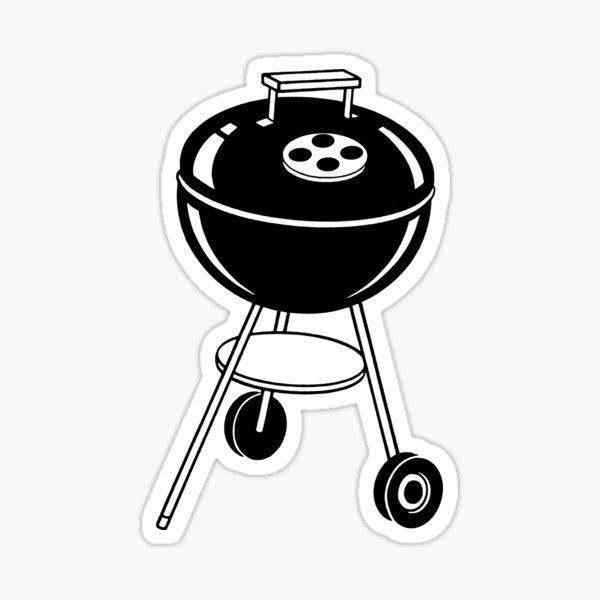 Retro Charcoal Grill  Sticker