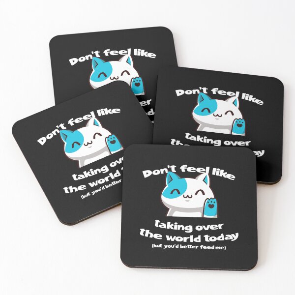 Item preview, Don't feel like taking over the world today (but you'd better feed me) designed and sold by Anvc-Art.