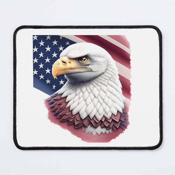 Item preview, 4th of July portrait of an eagle against the background of the flag designed and sold by jkrphoto.